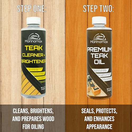 Premium Teak Oil 16 oz, Wood Oil, Sealer & Protector