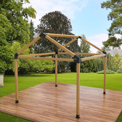 Heavy Duty 30°Slanted 10PCS Roof Wall Mount 4x4 Pergola Bracket Kit - size: 30° pergola kit-10pcs