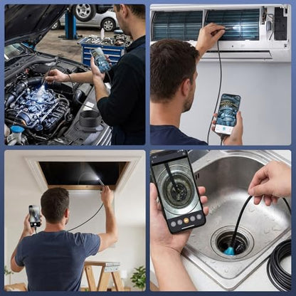 Borescope Camera, 16.4FT Single Lens for iOS and Android - size: 16.4FT-SL