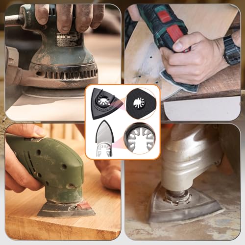 Multitool Sanding Pads (158 + 4 Blades kit) - size: 158 + 4 Blades kit