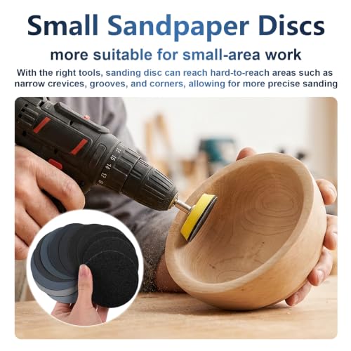 100 PCS 2000 Grit 3 Inch Hook and Loop Sanding Discs