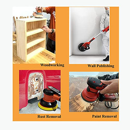 40 Pcs 7-Inch 320 Grit Hook and Loop Sanding Discs Sandpaper for Random Orbit Sander - style: 320Grit