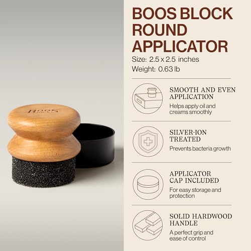 John Boos 3-Piece All-Natural Care & Maintenance Set - style: Care Set + Applicator Beechwood