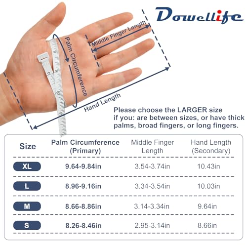 Dowellife Cut Resistant Gloves A9 Maximum Protection - Food Grade Kitchen & Chef Gloves for Food Prep, Knife Cutting, Mandoline Slicing, Butcher, Oyster Shucking, Fish Handling (Large) - color: Grey, size: Large (Pack of 1)