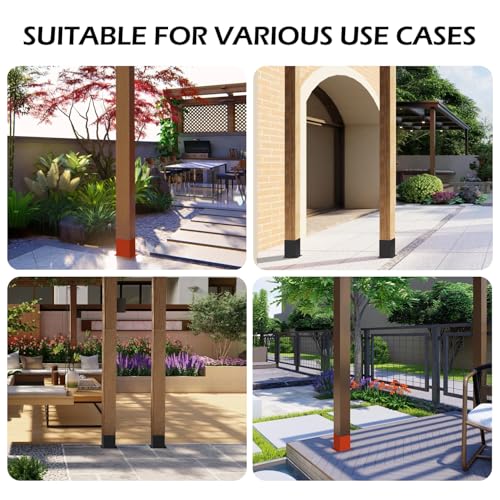4x4 Post Base Brackets, 4 Pack Post Bracket,