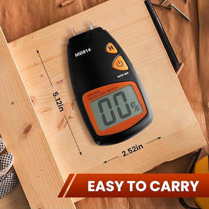 Digital Wood Moisture Meter 4 Pin Lumber Humidity Tester for Lumber
