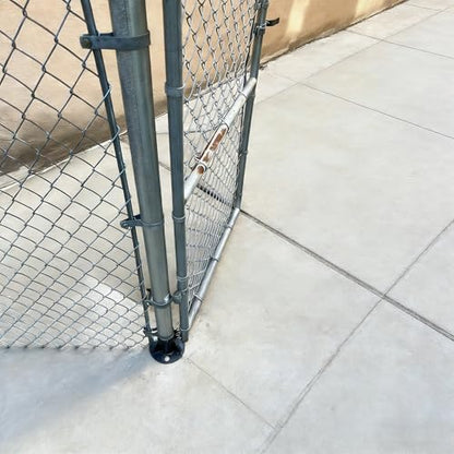 2-3/8" Chain Link Fence Post Base Brackets, 1 Pack, Heavy Duty - size: 2 3/8-Inch (1-Pack)