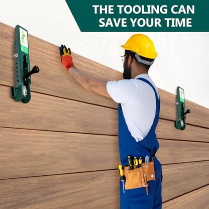 Siding Installation Tools Compatible with 7/16 inch Fiber Cement siding, Siding Tools Lap Siding Gauge with Adjustable Reveals(4-8 inch), 2 Pack