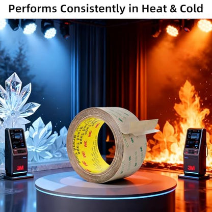 3M 300LSE Double Sided Tape 0.39" x 36 Ft, Clear Mounting Tape, 1 Pack - size: 0.39"x36Ft