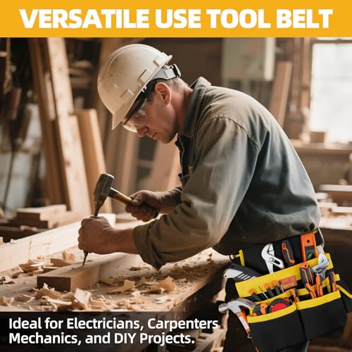 DOWELL Tool Belt for Men, Electrician Utility Belt, Style A
