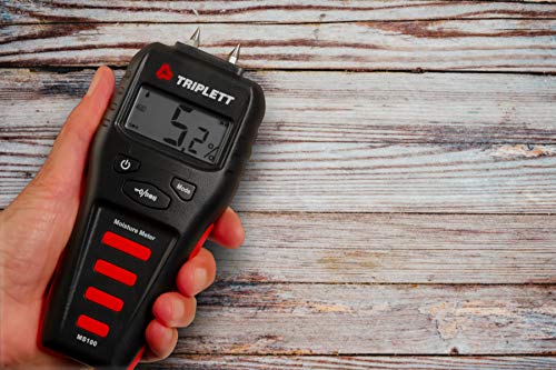 Triplett Pin Moisture Meter for Wood and Building Materials with Audible Indicator (MS100)