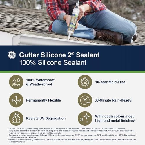 DAP GE50G01 10.1 oz Clear Gutter Caulk