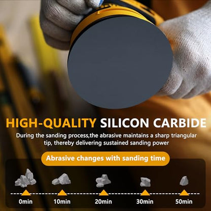 90 Pcs 6 Inch Sanding Discs Wet Dry Sandpaper Hook and Loop,320 400 600 800 1000 1500 2000 3000 5000 Grit Assortment Silicon Carbide Orbital Sander Sandpaper for Automotive Wood Metal Glass Polishing - size: Grit 320 400 600 800 1000 1500 2000 3000 5000