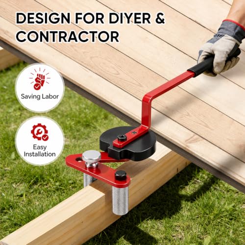 New-Design 2PCS Wood Deck Board Straightening Tool Bending Straightener
