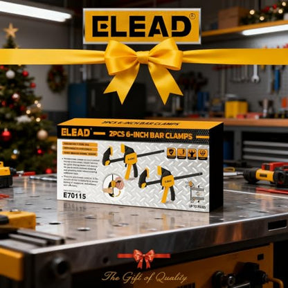 6" Mini Bar Clamps for Woodworking, 2-Piece One-Handed F Clamp/Spreader, 75LBS Load Limit Wood Clamp, Quick Release Grip Clamps for Table Wood Working, Light-duty Tools - style: 2-Piece 75lbs