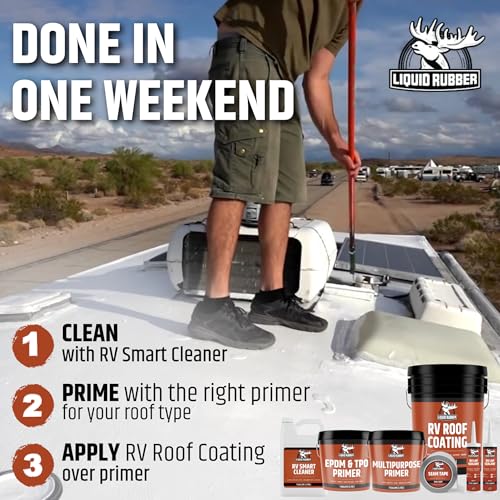 Liquid Rubber RV Roof Sealant & Coating - Small Repair Kit with Seam Tape - size: Small Repair Kit