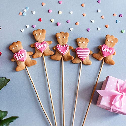 HOPELF 200PCS Wooden Dowel Rods - 1/8 x 6 Inch Bamboo Sticks - for Crafts, Cake Dowels and DIYers - size: 1/8" x 6"