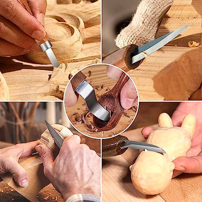 Wood Carving Kit Whittling Kit: 27pcs Wood Carving Tools Set