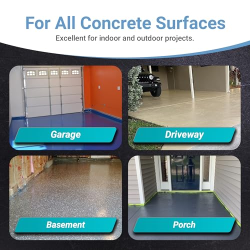 DuraGrade - Concrete Paint & Protective Floor Coating - Turquoise, 1Qt - color: Turquoise, size: 32 Fl Oz (Pack of 1)