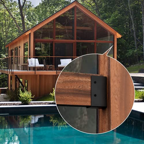 12 PCS Concealed Joist Hanger,2" x 4"Outdoor Concealed-Flange Hanger,Concealed Face Mount Joist Bracket for 2"x4" Beam ,Swing,Fence - size: Powder Coated 2" x 4"- 12 PCS