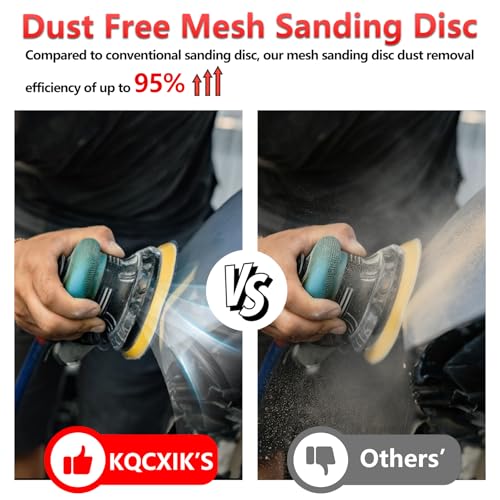 50 Pcs 5 Inch Mesh Sanding Disc Assortment for Random Orbital Sander - style: 5 Inch