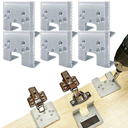 6PCS Magnetic Door Hinge Jig, 2mm Gap, 90 Degree Cabinet Alignment Tool