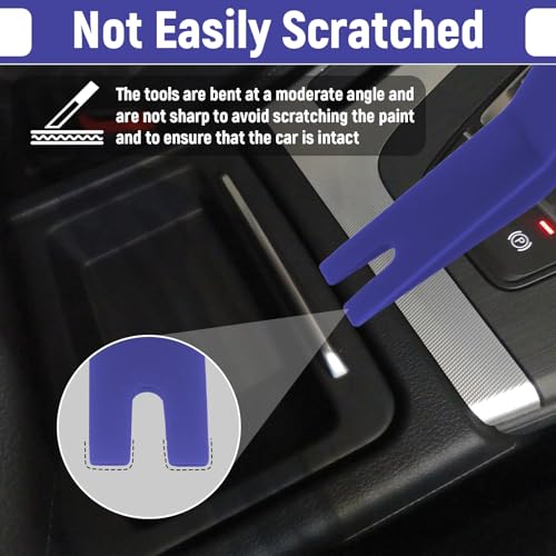 BFXM 5PCS Auto Trim Removal Tool kit,Clip Pry Tools Kit No Scratch Plastic - color: Blue