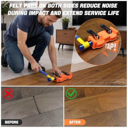 Floor Gap Fixer Tool with Dual Vacuum Suction Cups,Tool to Fix Floor Gaps