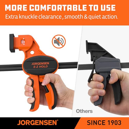 JORGENSEN E-Z Hold 2-Pack 24" 300LBS Load Indicator Woodworking Bar Clamps - size: 24 inch