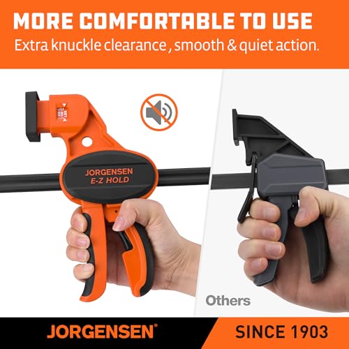 JORGENSEN E-Z Hold 2-Pack 18" 300LBS Load Indicator Woodworking Bar Clamps - size: 18 inch