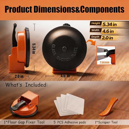 Floor Gap Fixer Tool Kit 110 lbs Suction Cup Plank Repair Tool Set - color: Single-Tap Gap Fixer