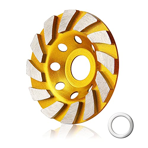 4.7 Inch Concrete Turbo Diamond Grinding Cup Wheel 12 Segs Heavy Duty Angle Grinder Wheels for Angle Grinder - size: 4.7 Inch