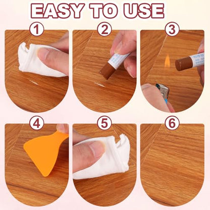 20 Pcs Wood Filler Sticks Wood Repair Wax Crayons Gray Series - color: Gray Series