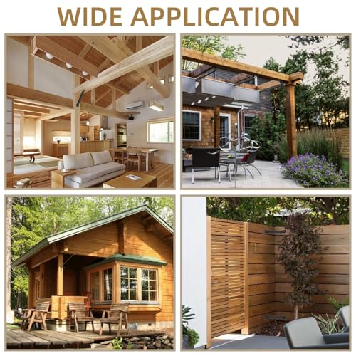 Corner Brace 4 Pcs 3" Wide Inside Mount 45-Degree Angle Connector Bracket Inside Joint for Wood Post and Beam Desk Edge Box Pergola Gazebo DIY Kit - size: 11 x 3''