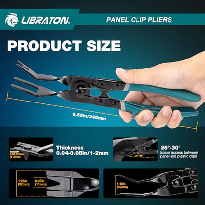 LIBRATON Panel Clip Pliers, Automotive Car Trim Removal Tool