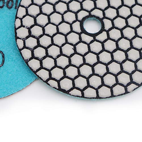 DT-DIATOOL Dry Diamond Polishing Pads 4 Inch Grit 1500, 8 Pieces