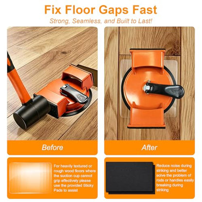 Floor Gap Fixer Tool, Dual-Sided Suction Cup for Laminate & LVP