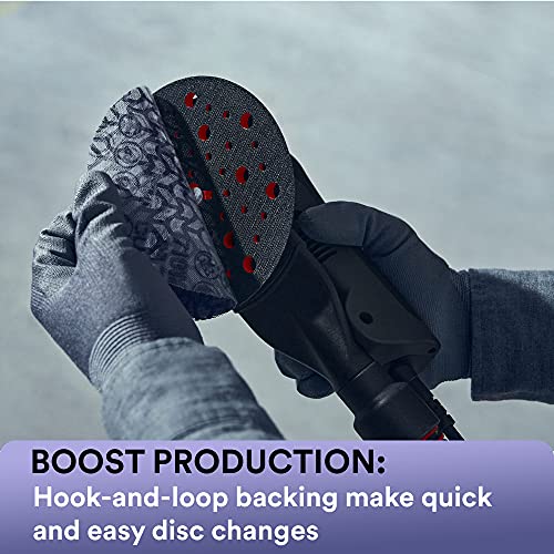 3M Xtract Net Disc 710W, 6 in, 12 Piece Multi-Pack Hook and Loop Sanding Discs, 80+, 120+, 180+, 220+, 240+, 320+, Virtually Dust-Free, Assorted Grades, 66585 , Purple