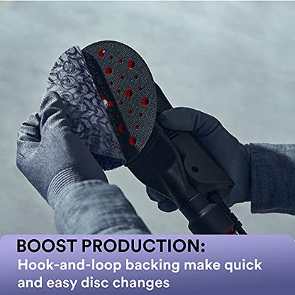 3M Xtract Net Disc 710W, 6 in, 12 Piece Multi-Pack Hook and Loop Sanding Discs, 80+, 120+, 180+, 220+, 240+, 320+, Virtually Dust-Free, Assorted Grades, 66585 , Purple