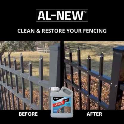 AL-NEW Step 1 Clean | Cleaning Solution for Outdoor Patio Furniture, Garage Doors, Window Frames, Exterior Lights & Fencing (16 Ounce) - size: 16 Fl Oz (Pack of 1)