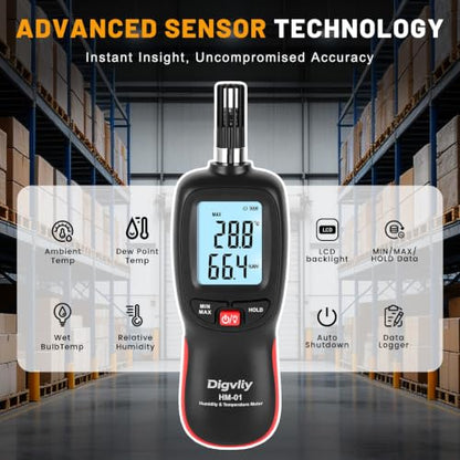 HM-01 Digital Psychrometer & Temperature Humidity Meter