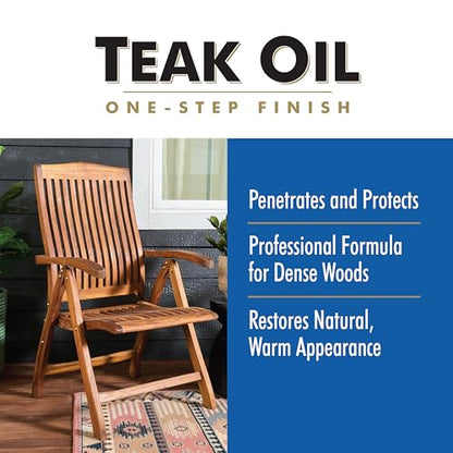 Watco Teak Oil Finish - size: 32 oz (Pack of 4)