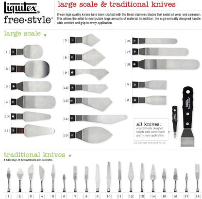 Liquitex Professional Freestyle Large Painting Knife, No. 10 - size: Large, style: No. 10