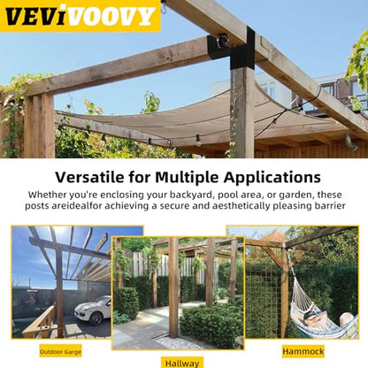 6x6 Pergola 2-Way Brackets,L-Shaped Corner Angled Design 4Pack - size: 6x6