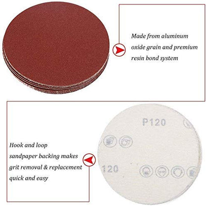 4" Hook & Loop Sanding Discs Pack of 100