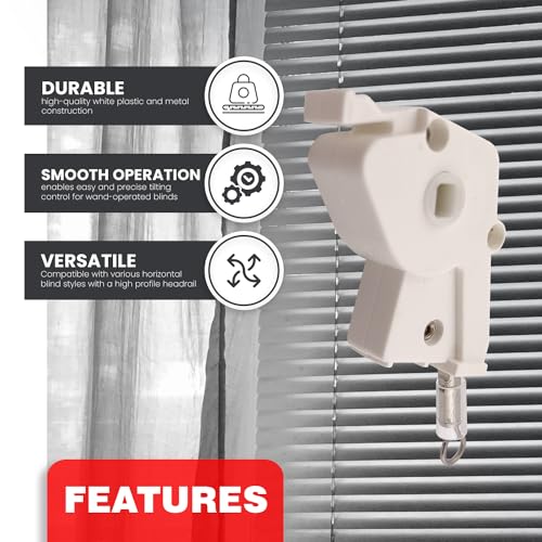 Amazing Drapery Hardware 2" Plastic Wand Tilter for Horizontal Blinds