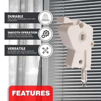 Amazing Drapery Hardware 2" Plastic Wand Tilter for Horizontal Blinds