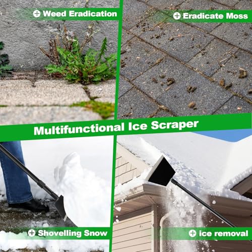 Floor Scraper Garden Shovel, Cleaning Remove Long Handle Tool 88in