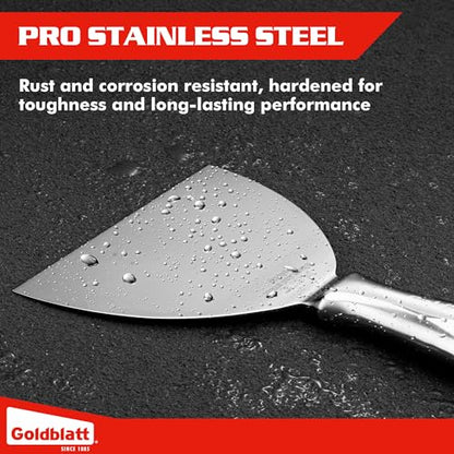 Goldblatt 6" Putty Knife, Stainless Steel Joint Knife with Flexible Blade