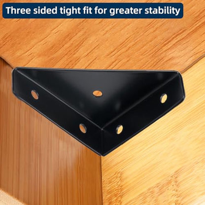 2-9/16" Corner Brace L Bracket for Wood – 10 Pack Right Angle Brackets